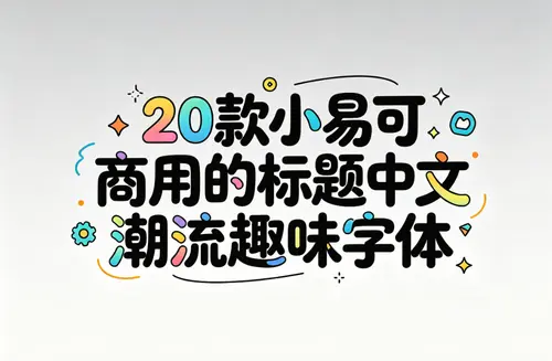 20款小易可商用的标题中文潮流趣味字体