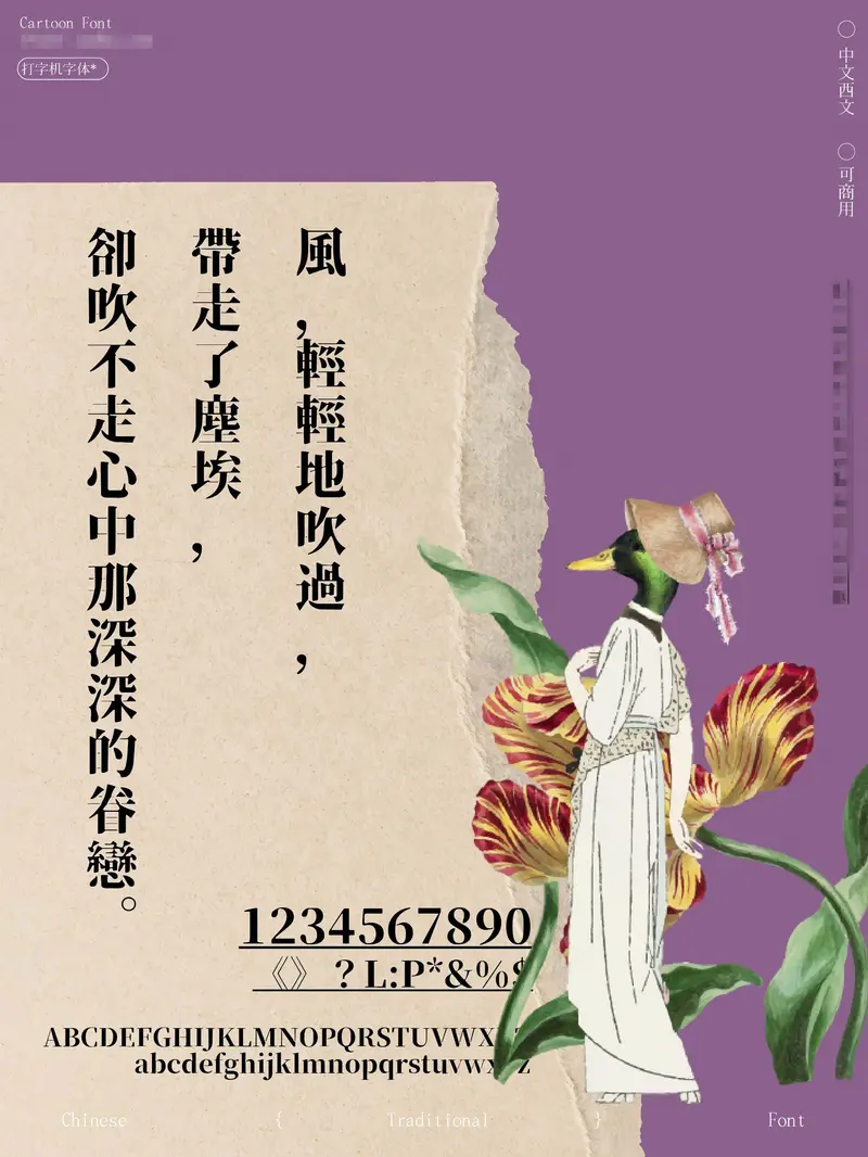14款可商用的复古打字机中英文字体合集 第4张