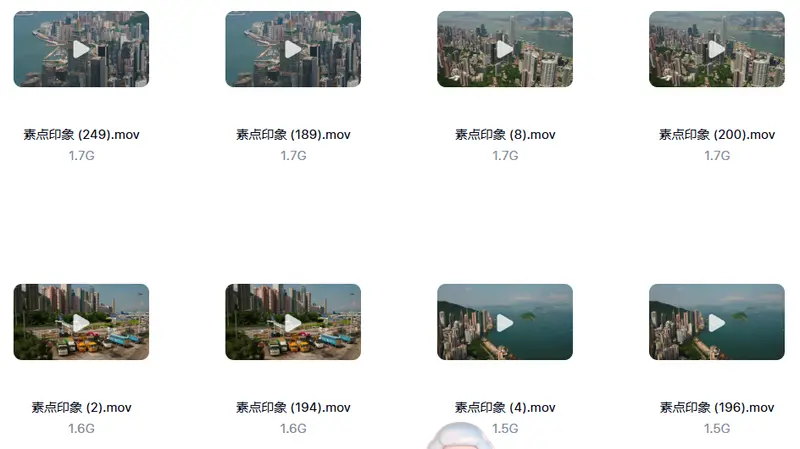 260款香港城市航拍和人文街道夜景实拍视频素材 第5张