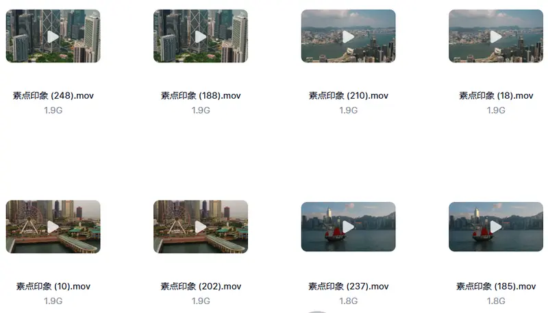 260款香港城市航拍和人文街道夜景实拍视频素材 第4张