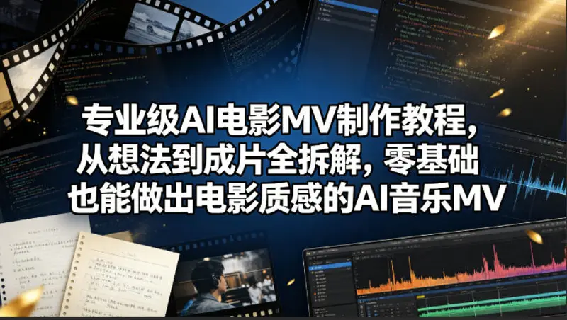 专业级AI电影MV制作教程，从想法到成片全拆解