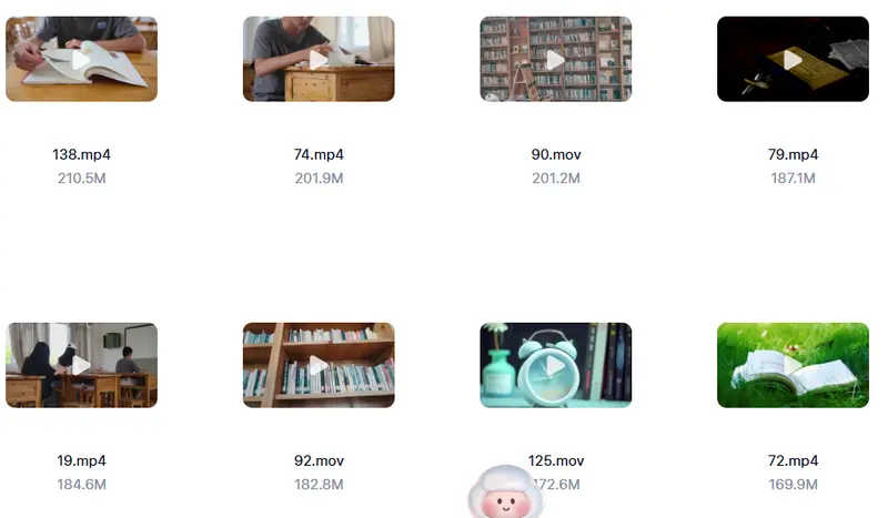 144款读书看书横屏实拍视频素材 第4张