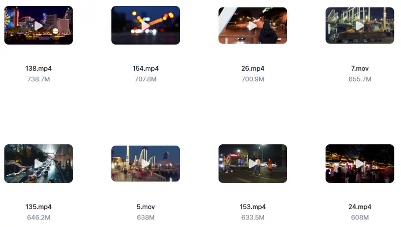 精选155款城市街道车流人流夜景4K横屏视频素材 第3张