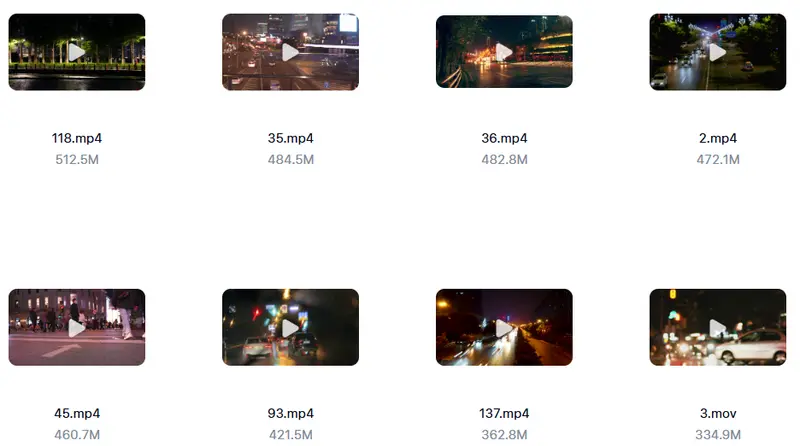 精选155款城市街道车流人流夜景4K横屏视频素材 第4张