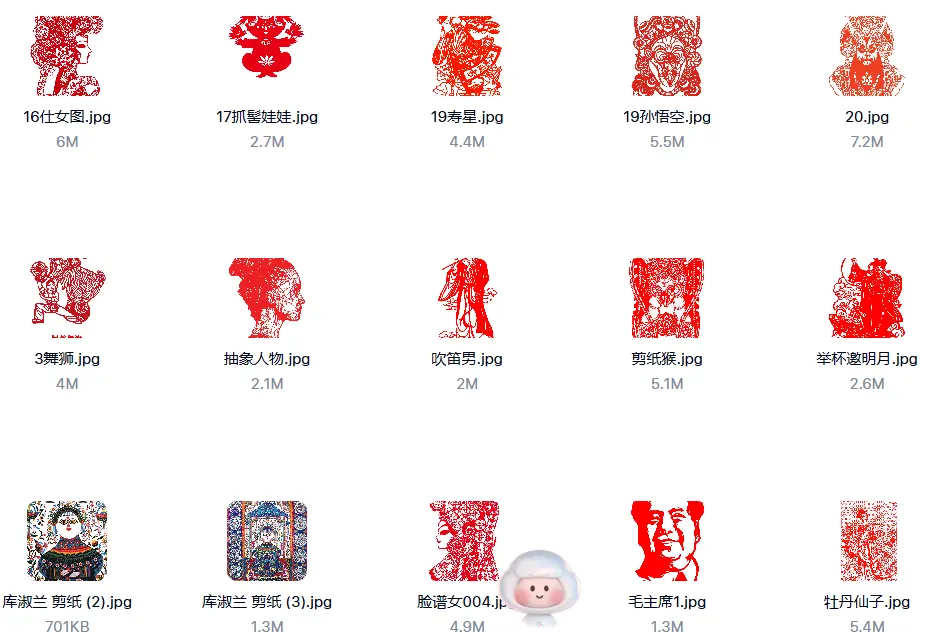 5000+款中国风传统剪纸手工刻纸图可打印底稿 第8张
