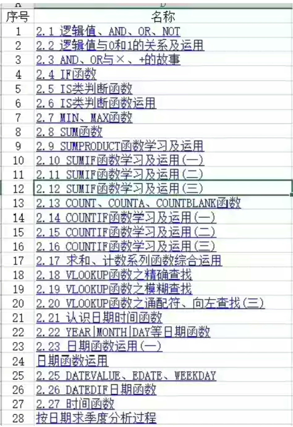 【Excel函数公式大全精讲】史上最全总结 第3张