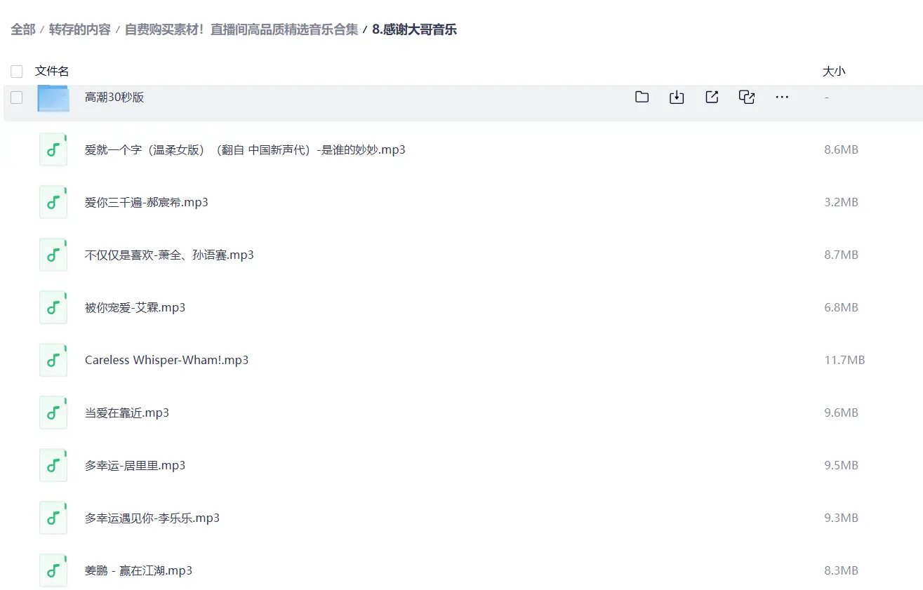 直播间高品质精选音乐素材合集 第4张