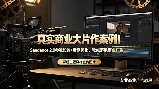真实商业大片作案例！Seedance 2.0参数设置+后期优化