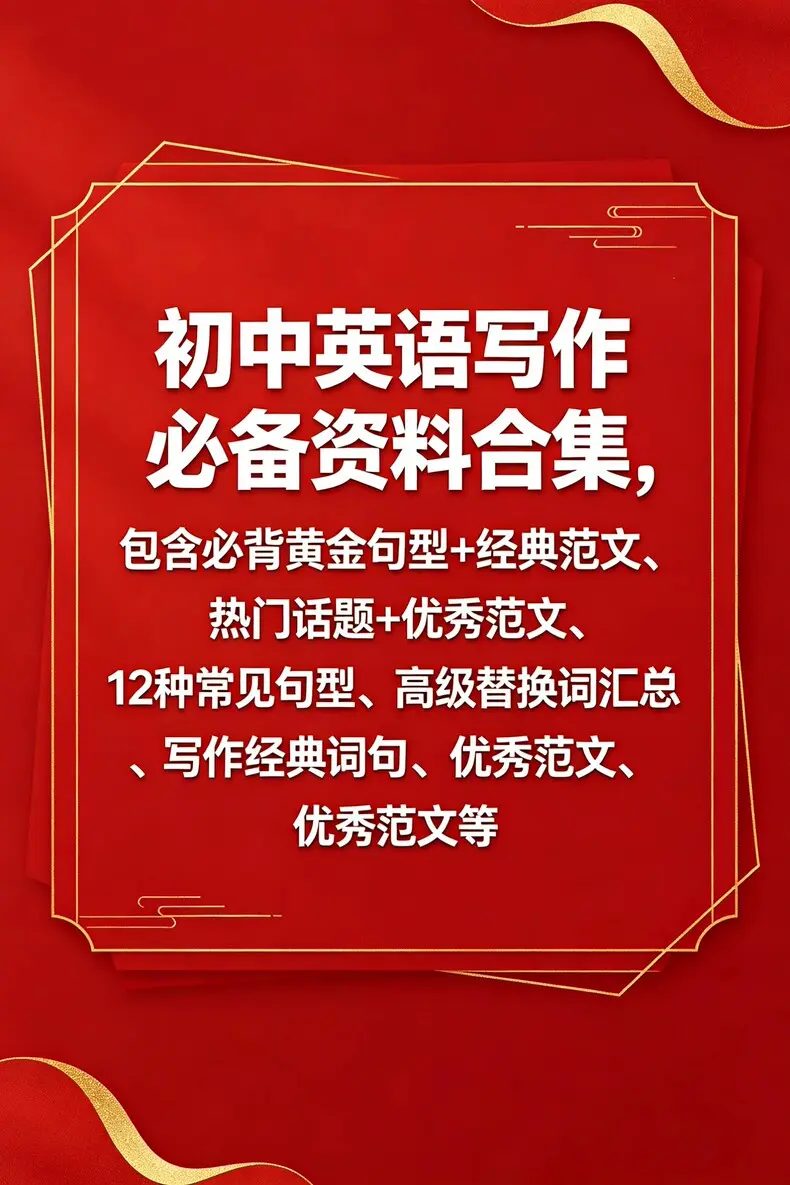 初中英语写作必备资料合集