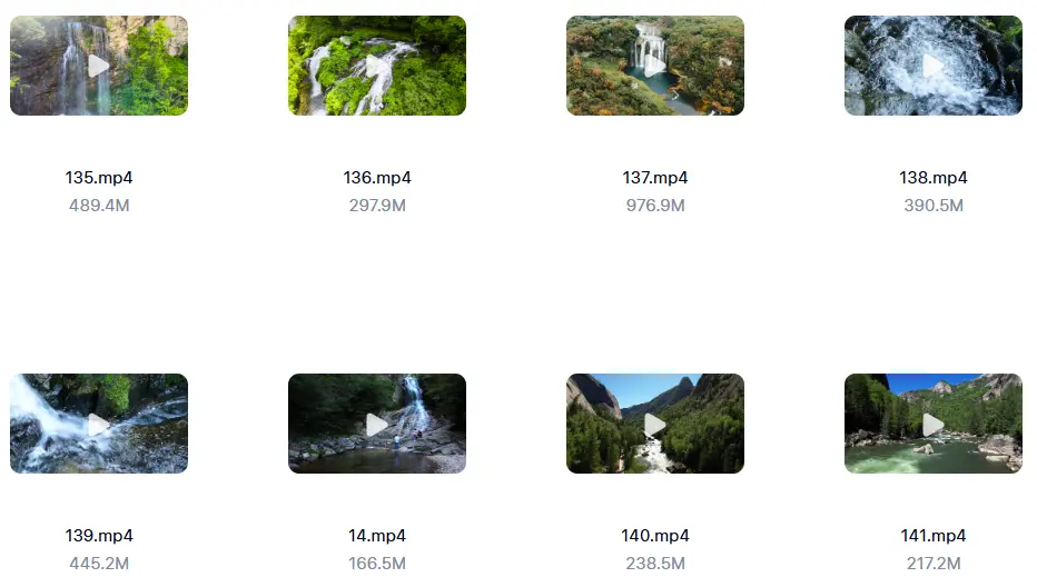 精选157款瀑布河流小溪自然风景4K横屏视频素材 第7张