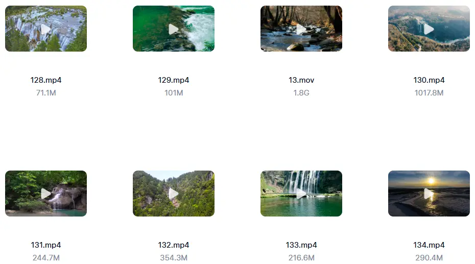 精选157款瀑布河流小溪自然风景4K横屏视频素材 第5张