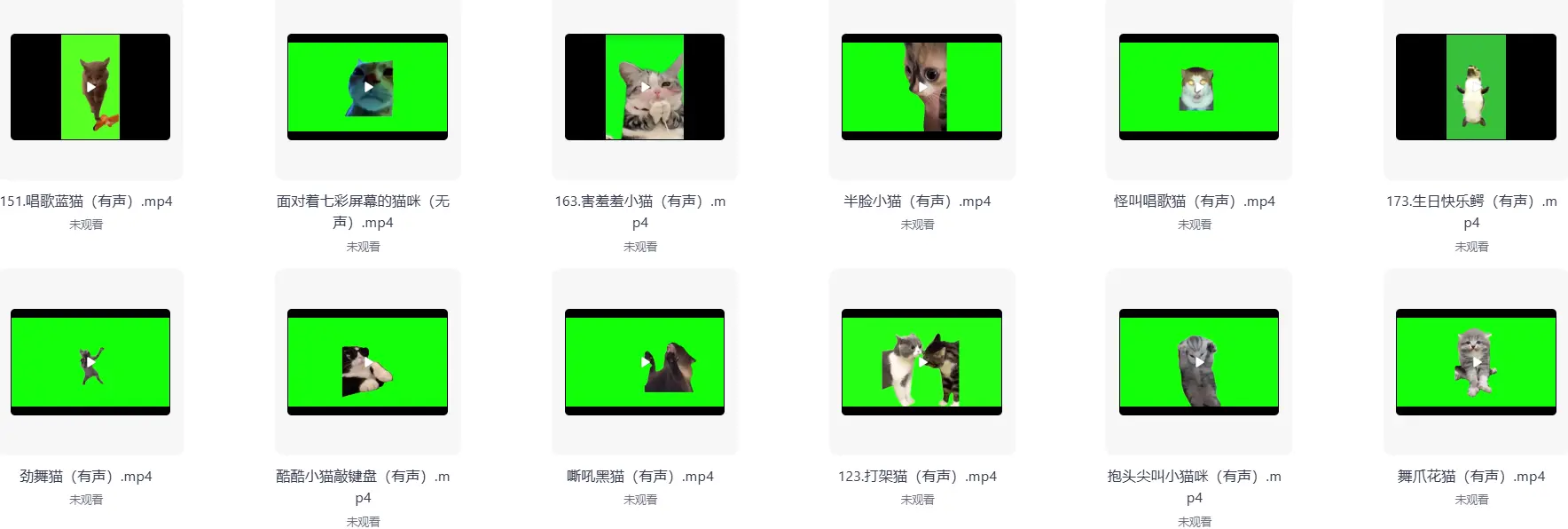 286款搞笑猫咪meme视频绿幕素材合集 第6张
