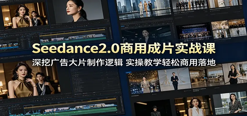 Seedance2.0商用成片实战课：深挖广告大片制作逻辑