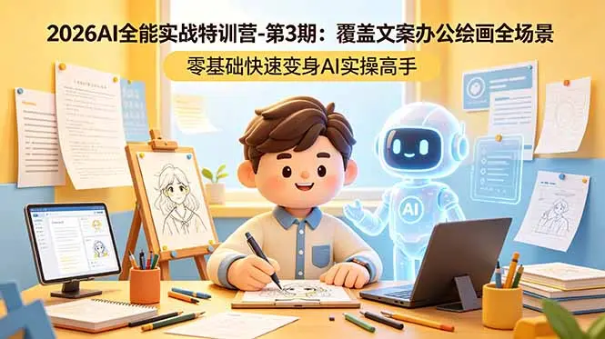 2026AI全能实战特训营-第3期 零基础快速变身AI实操高手