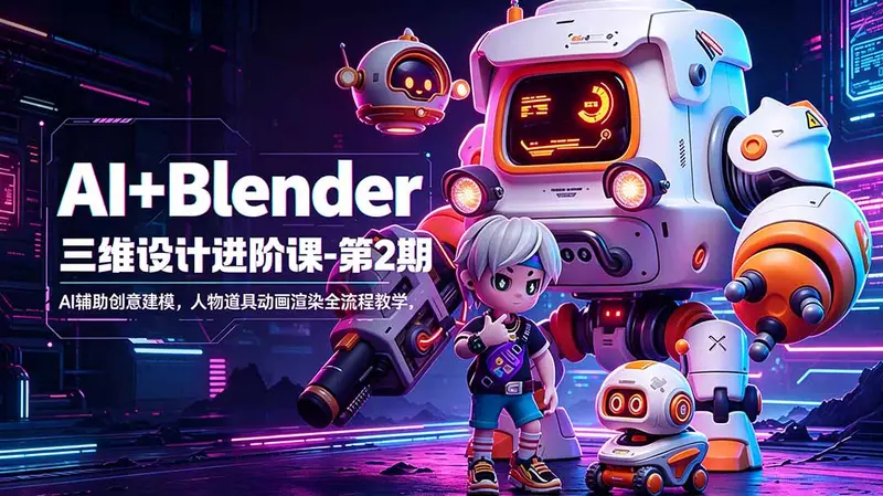AI+Blender三维设计进阶课-第2期