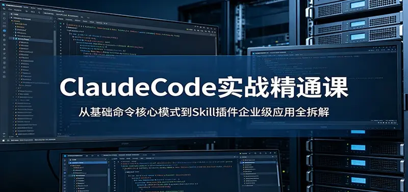 ClaudeCode实战精通课：从基础命令核心模式到Skill插件企业级应用全拆解