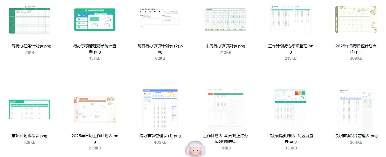 每日待办事项工作任务事项管理表Excel模板 第4张