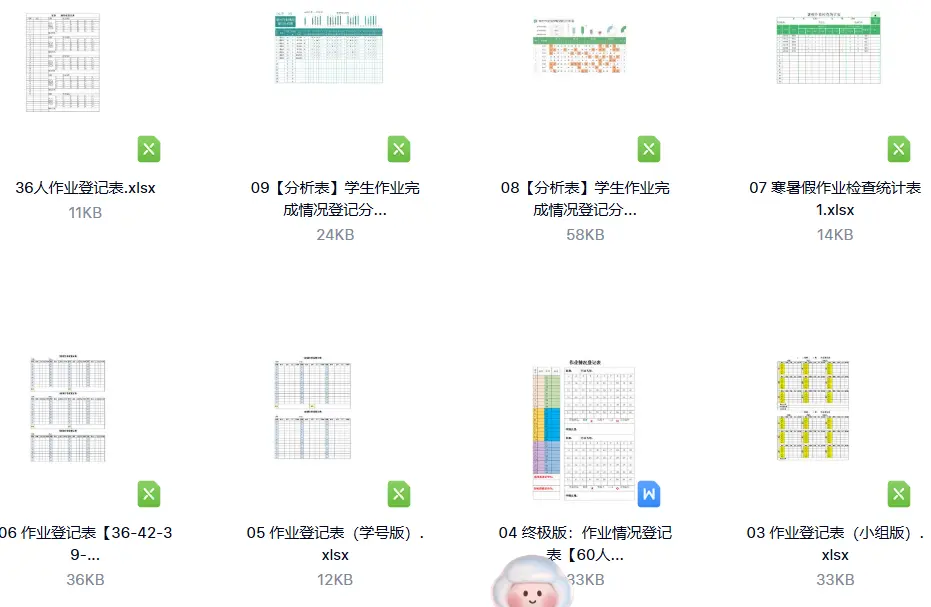 65款作业情况登记表WORD/EXCEL格式模板 第6张