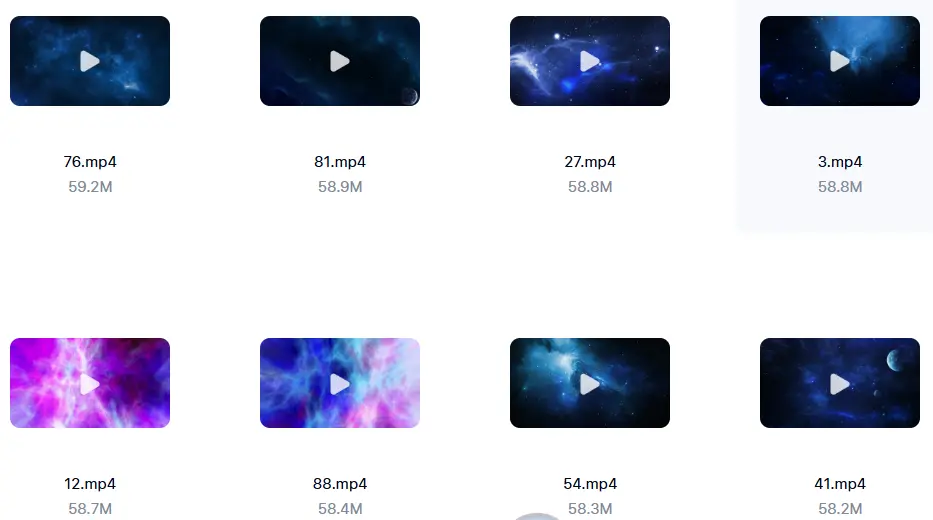 精选99款4K唯美星空星云粒子LED屏幕横屏视频素材 第6张