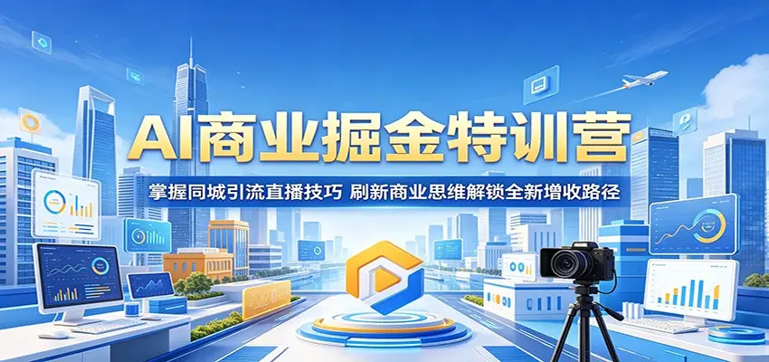 AI商业掘金特训营：掌握同城引流直播技巧