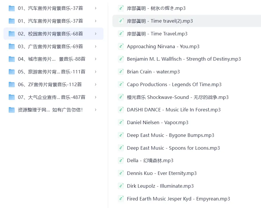 宣传片背景音乐(无版权可商用音乐素材)【5.8G】 第2张