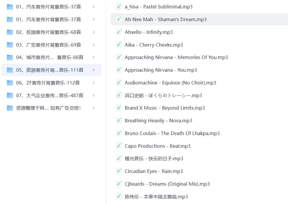 宣传片背景音乐(无版权可商用音乐素材)【5.8G】 第5张