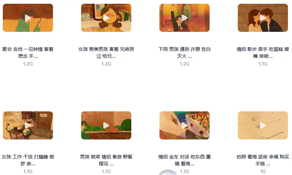 800个韩国插画动漫唯美治愈系短视频剪辑素材 第2张