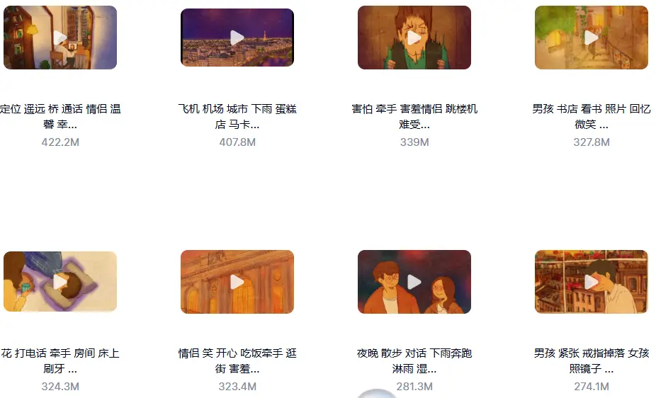 800个韩国插画动漫唯美治愈系短视频剪辑素材 第6张