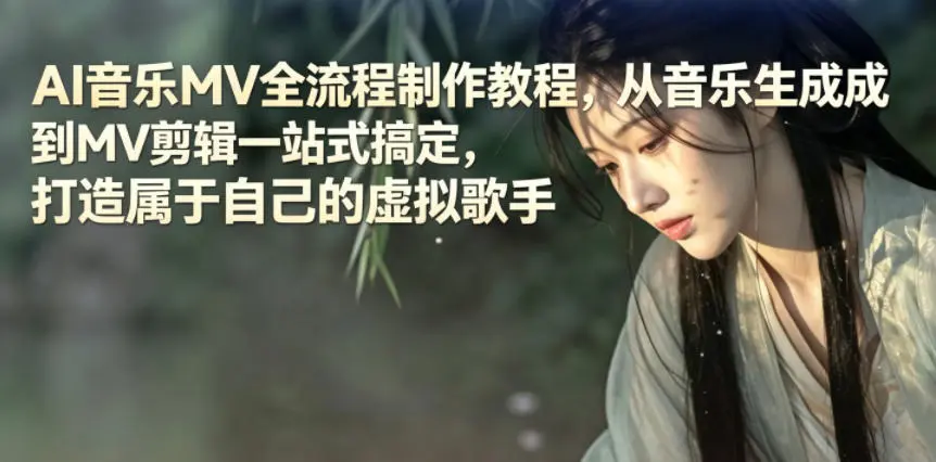 AI音乐MV全流程制作教程，从音乐生成到MV剪辑一站式搞定