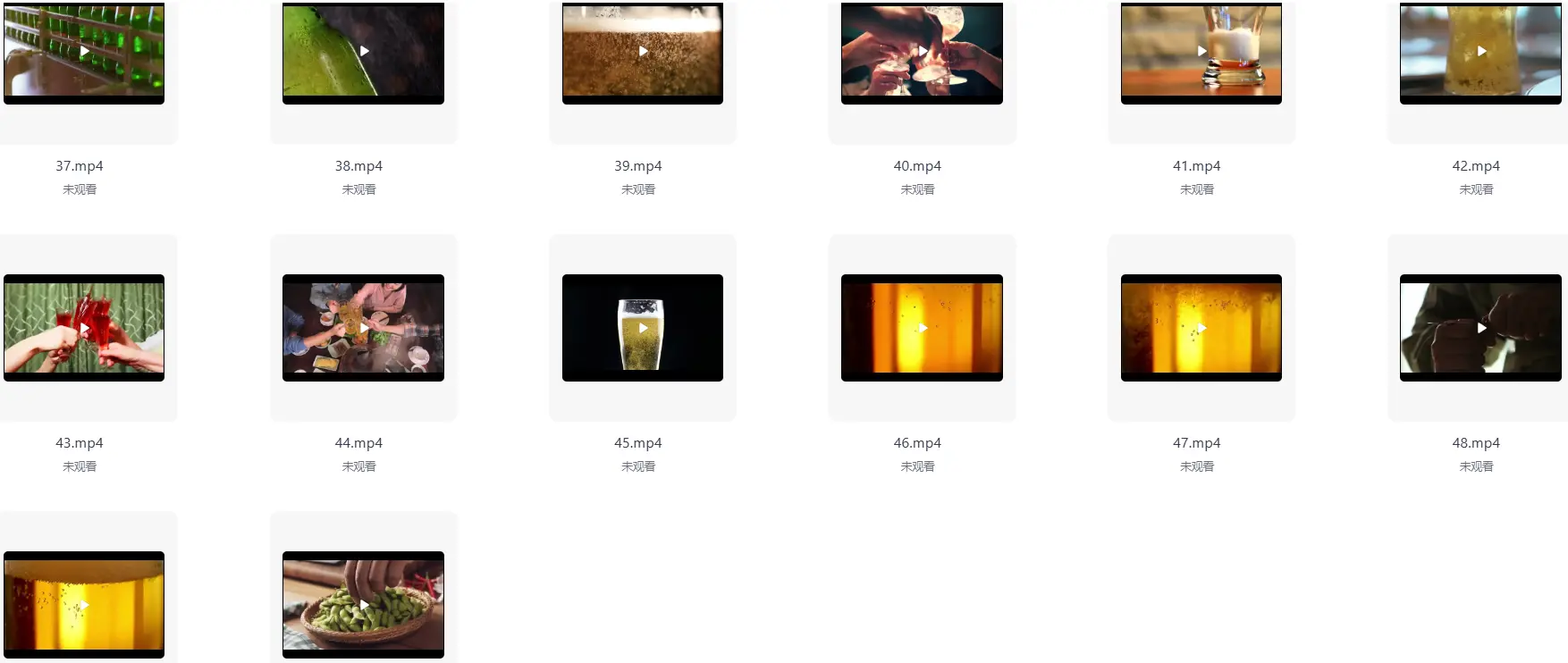 精选50款啤酒聚餐碰杯特写横屏视频素材 第4张