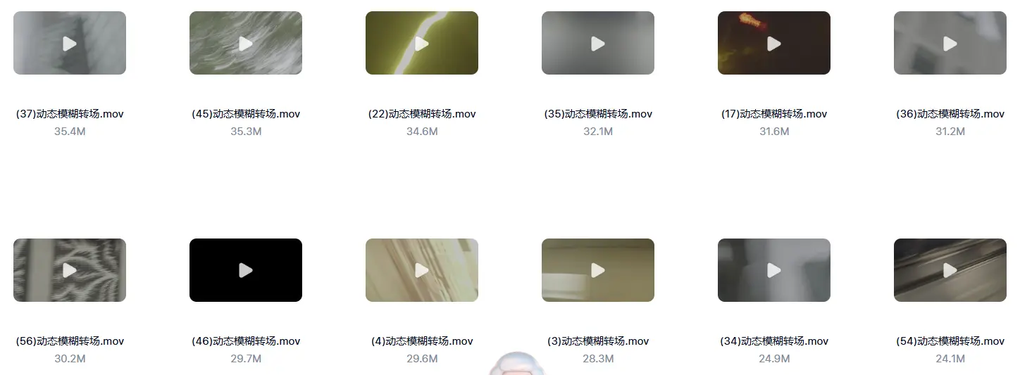 60款4K动态模糊光影灯光过度速度感转场动画素材 第4张