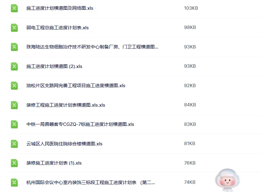​100款施工横道图Excel自动生成模板，A4打印/内容可修改 第3张