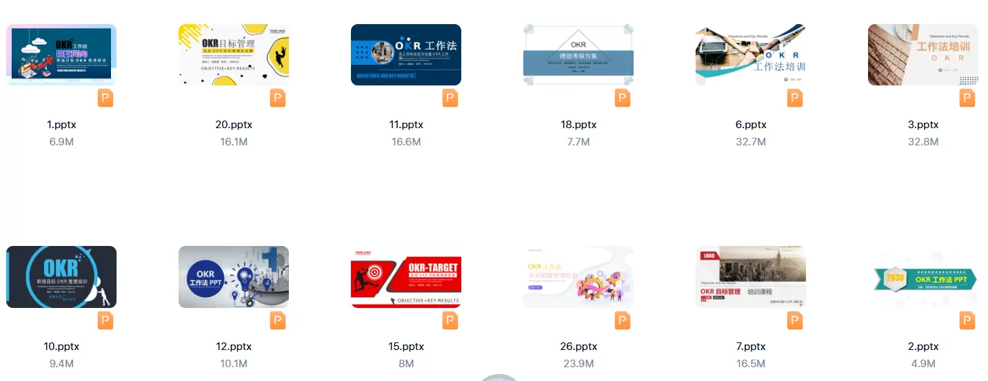 OKR工作计划资料包，OKR工作计划表格 第5张