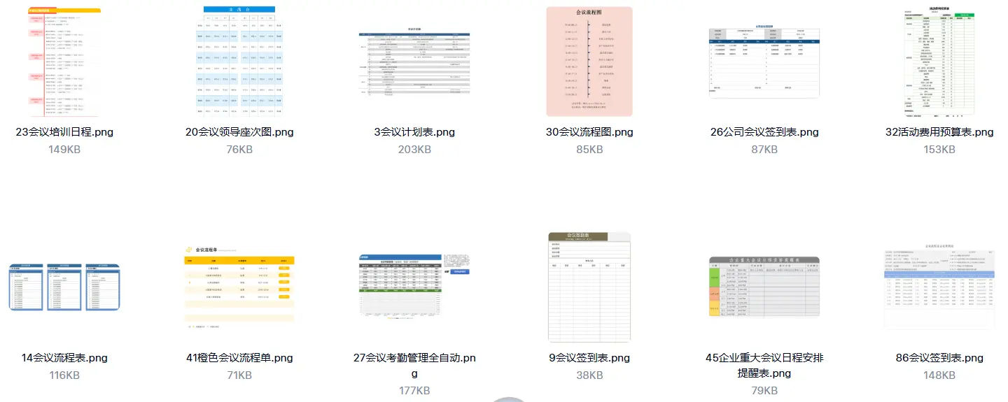 400+会议表格模板大全【Excel/Word】 第3张