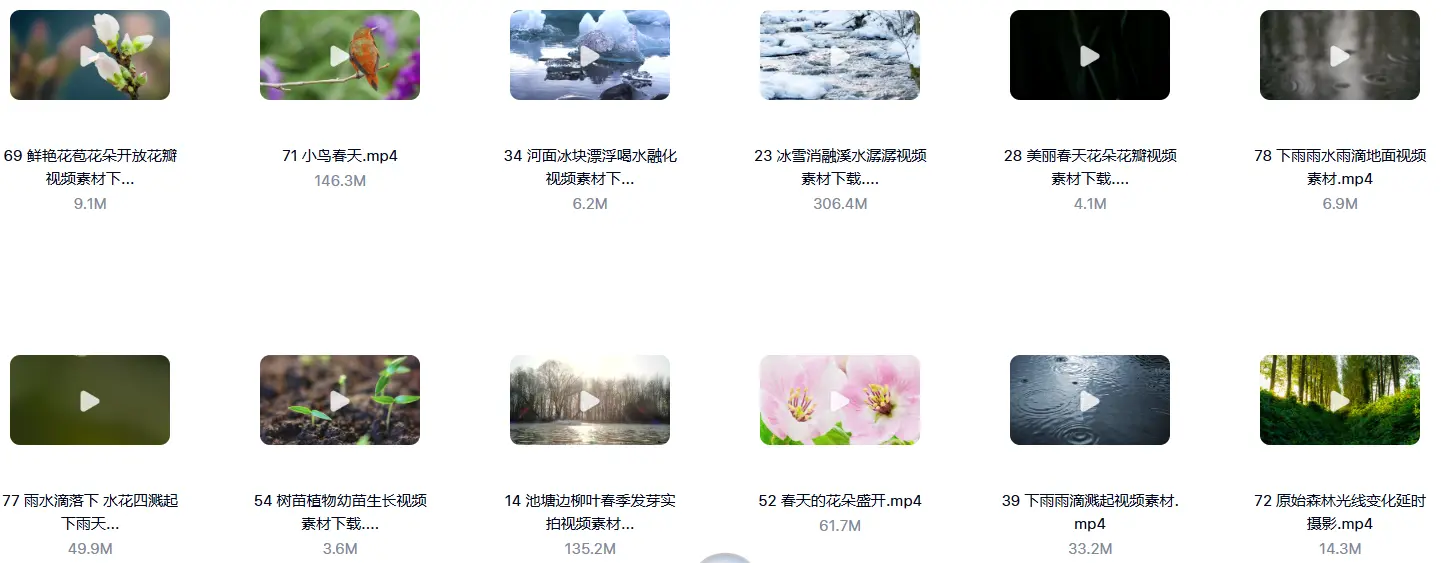 精选80款春天春暖花开复苏春雨横屏视频素材 第5张