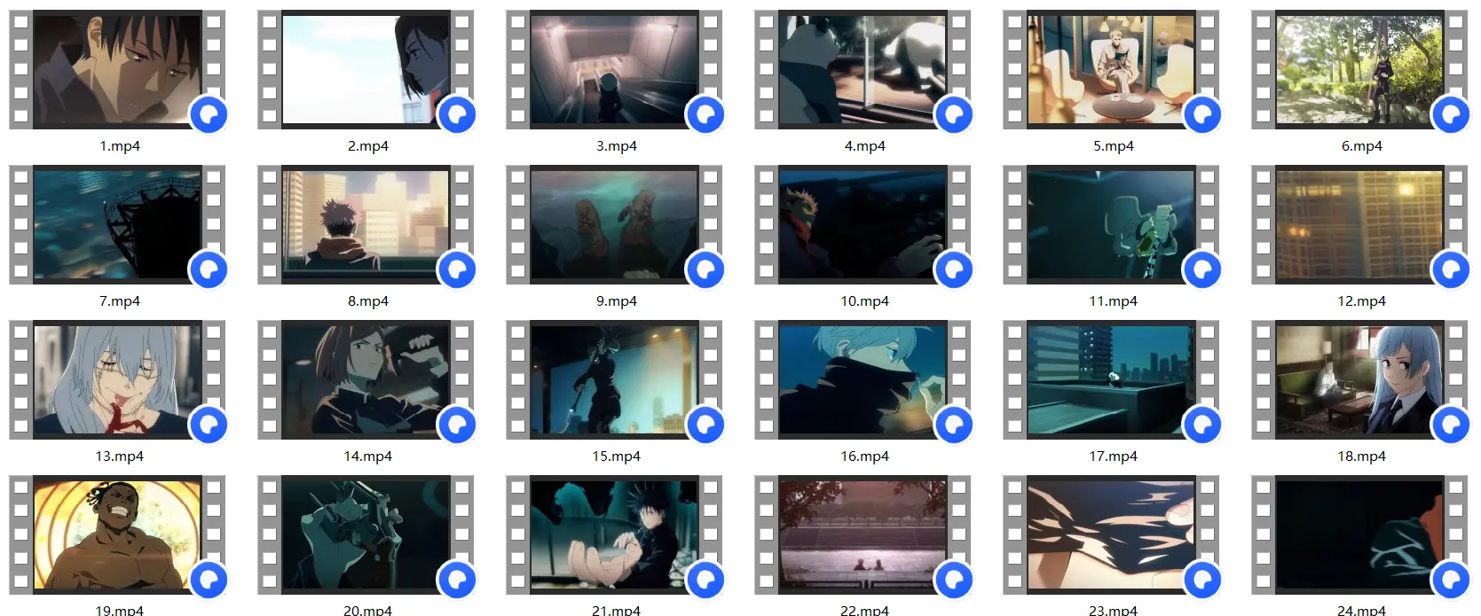 咒术回战漫剪视频素材【12GB】