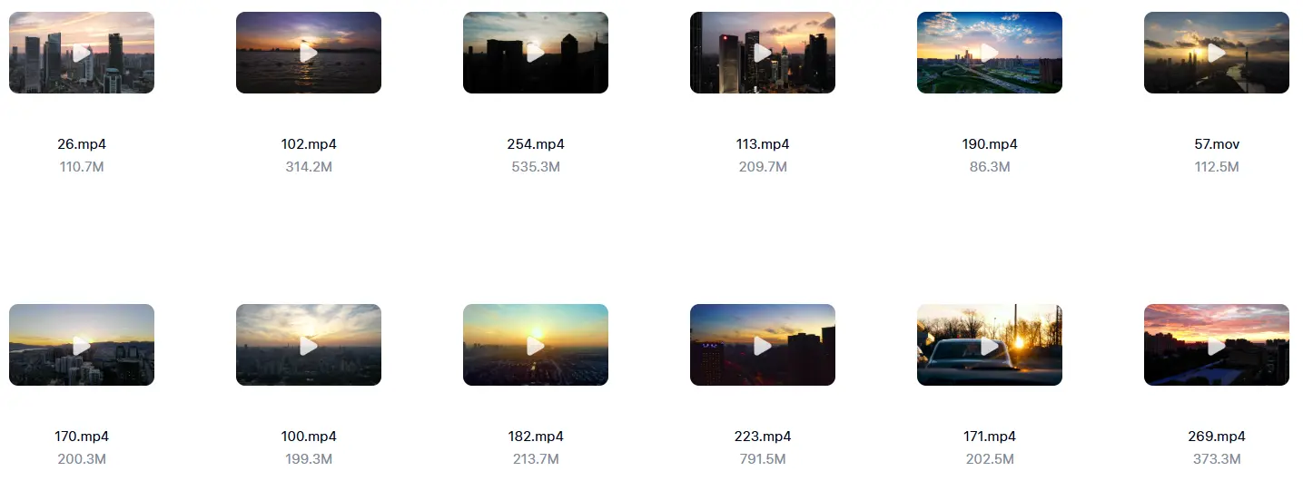 精选270款城市夕阳晚霞风景4K横屏视频素材 第5张