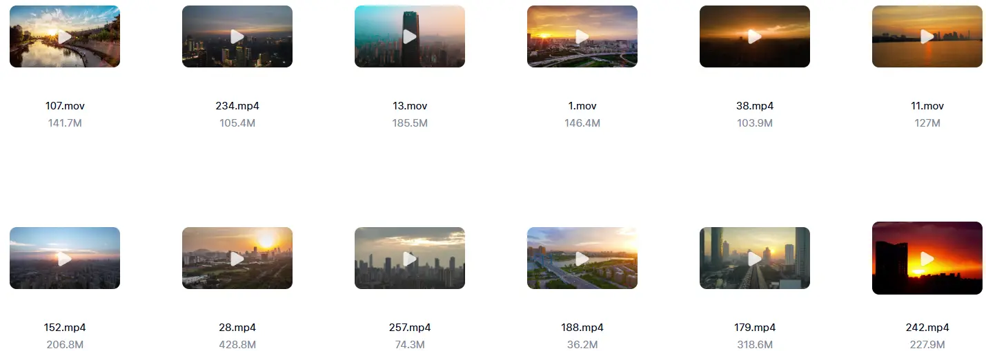精选270款城市夕阳晚霞风景4K横屏视频素材 第3张