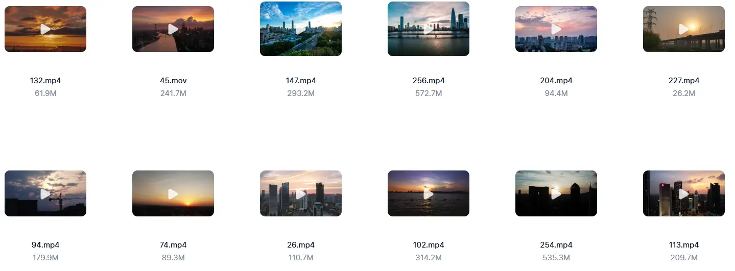 精选270款城市夕阳晚霞风景4K横屏视频素材 第4张