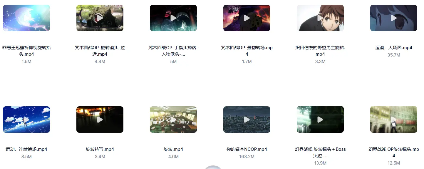 动作旋转动漫素材合集 第4张