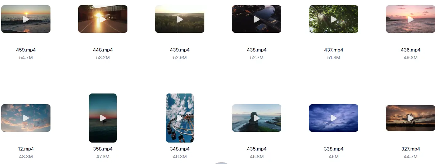 精选2千款唯美黄昏天空治愈系晚霞横竖视频素材 第6张