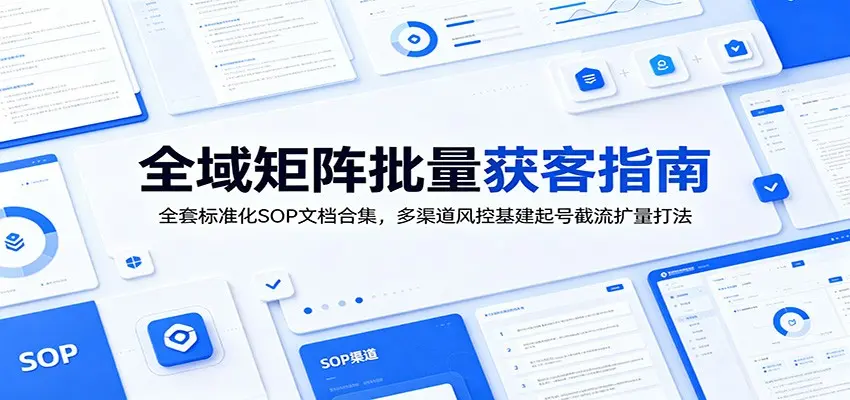 全域矩阵批量获客指南：全套标准化SOP文档合集