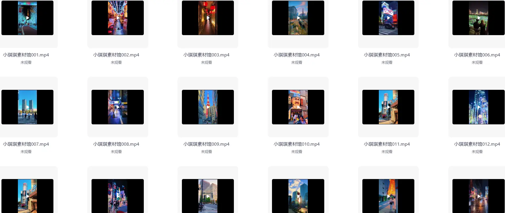 1043款高清日本城市风景视频素材 第4张